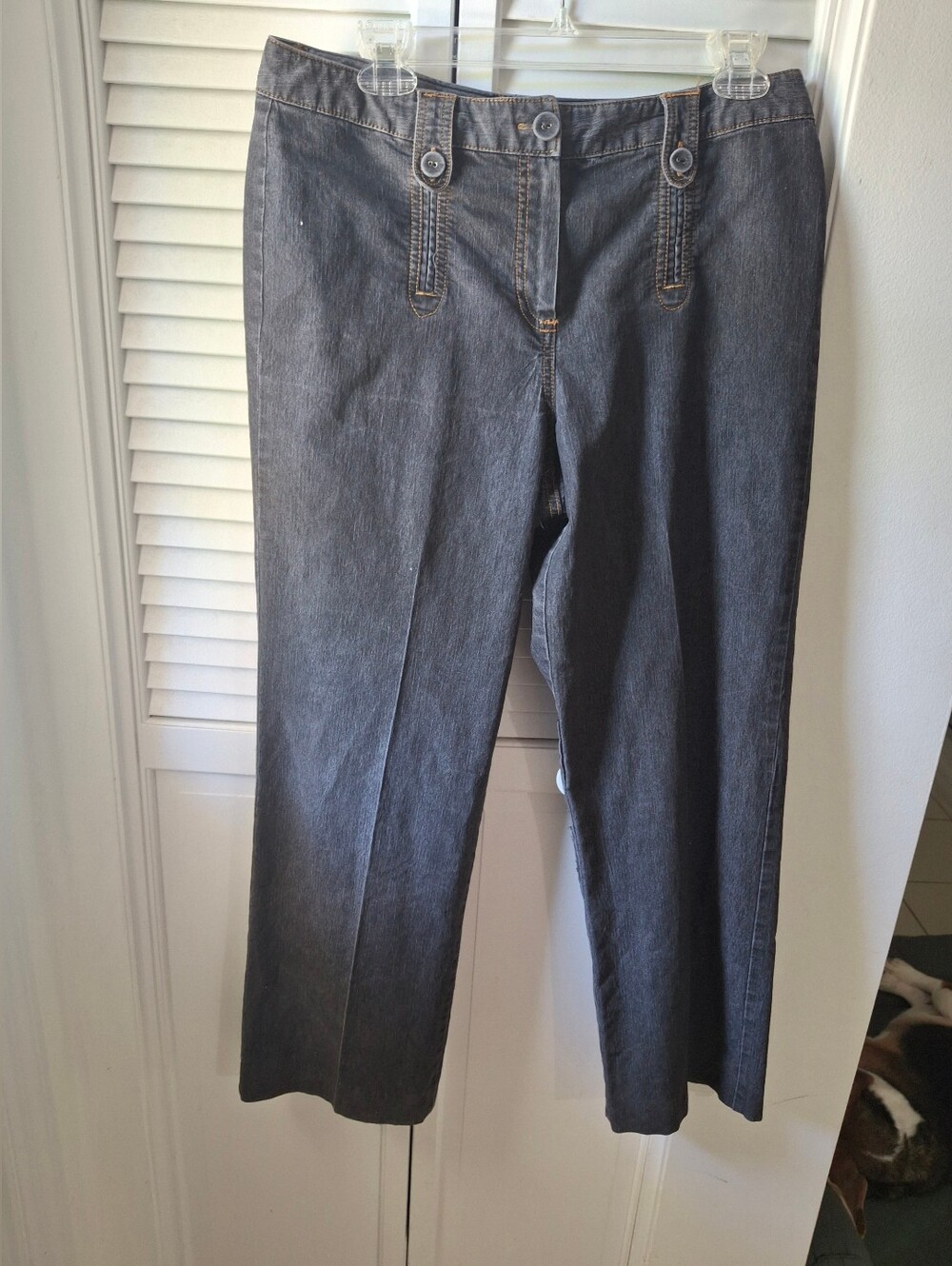 new directions Dark Charcoal Straight-Leg Women's Jeans
